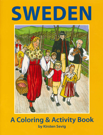 SWEDEN A Coloring & Activity Book by Kirsten Sevig