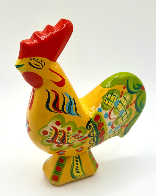 4 1/2" Yellow Dala Rooster