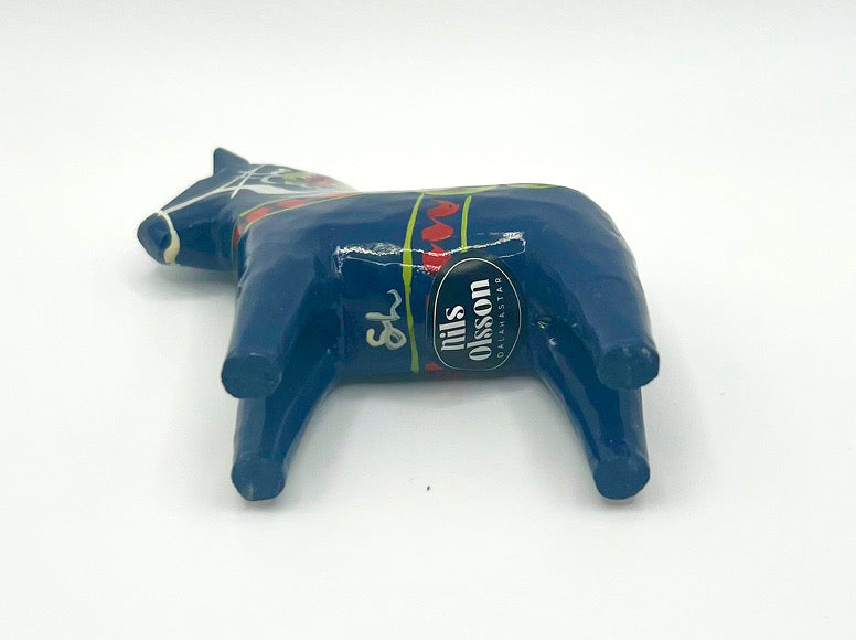 3" Blue Dala Horse