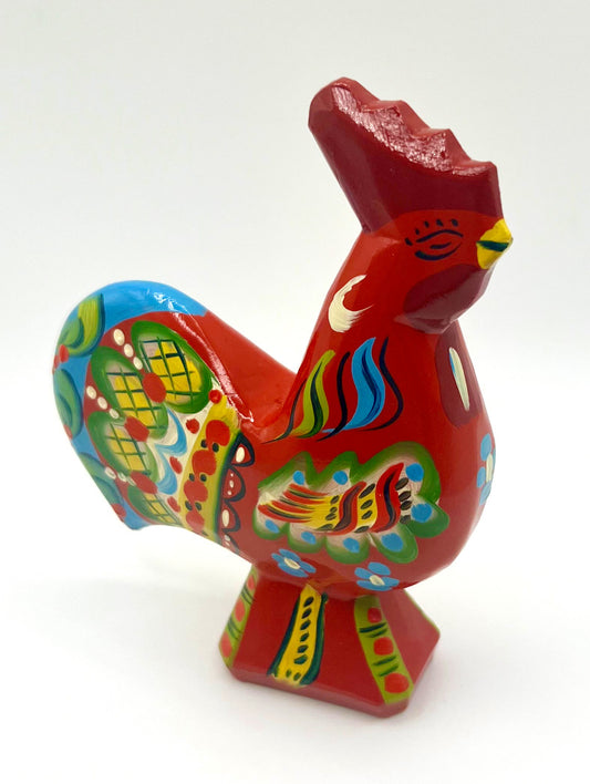 4 1/2" Red Dala Rooster