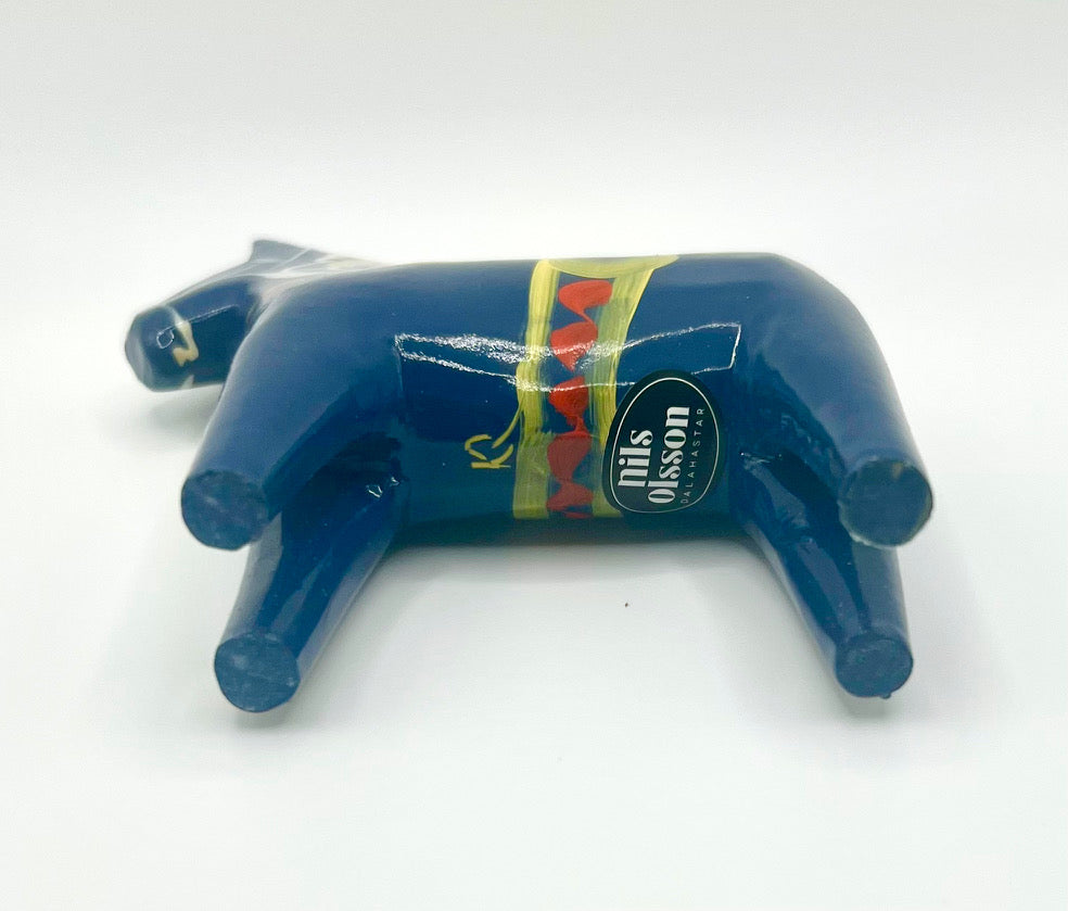 4" Blue Dala Horse