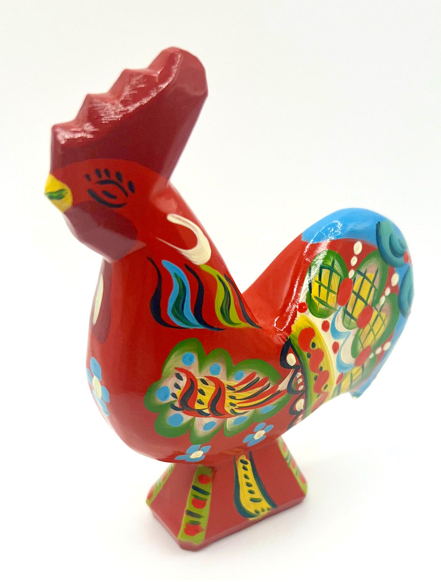 4 1/2" Red Dala Rooster