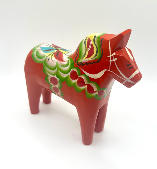 5" Red Dala Horse