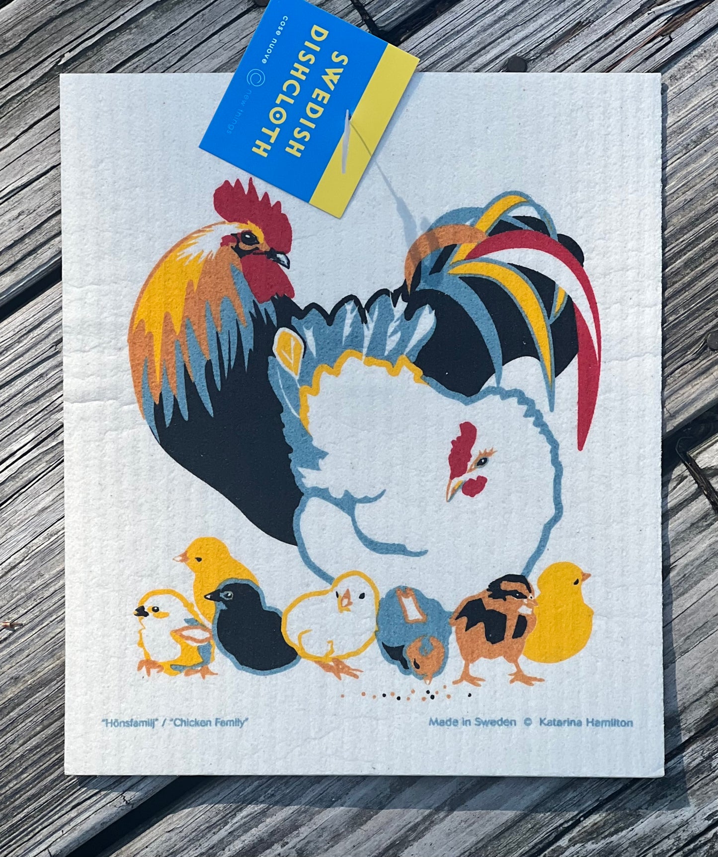 Swedish Dish Cloth-Chicken Family