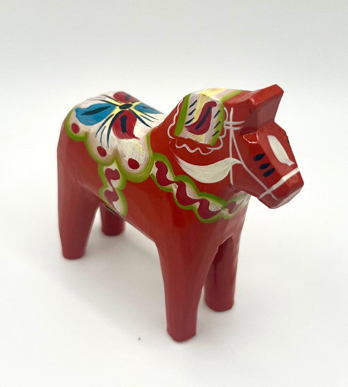 3" Red Dala Horse